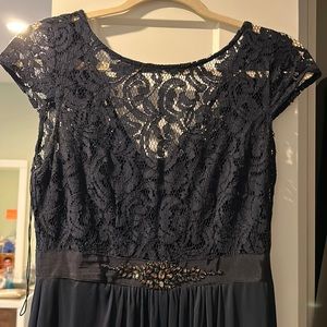 Navy blue prom dress